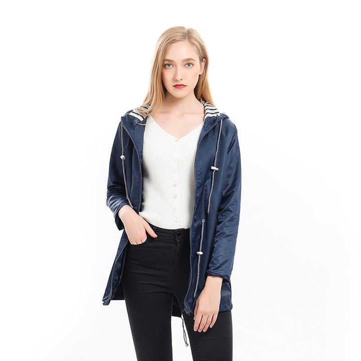 Fleur | Women's Hoodie Jacket with Drawstring