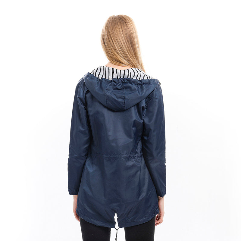 Fleur | Women's Hoodie Jacket with Drawstring