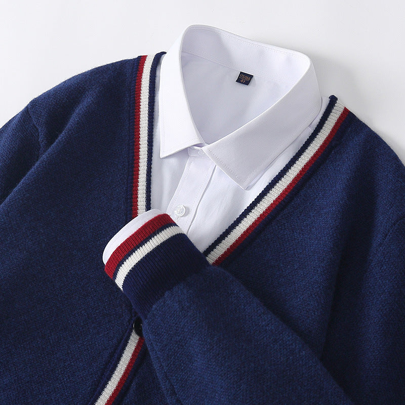 Charleston Cashmere Trim Cardigan