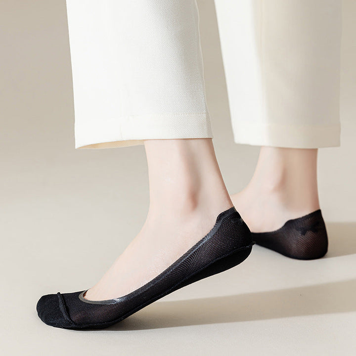 Ladies Invisible Breathable Non-Slip Socks