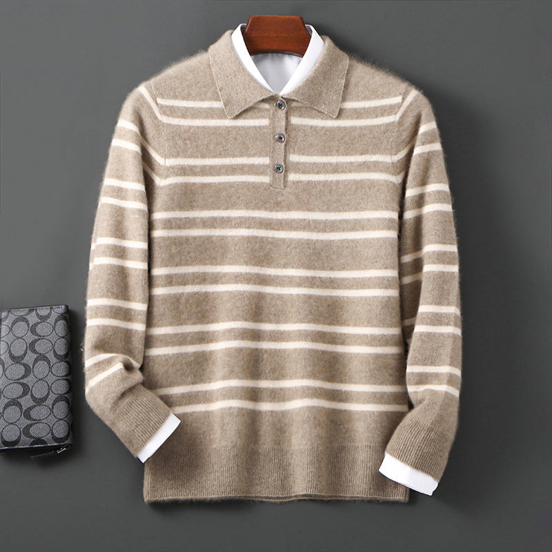 Claire Merino Wool Polo Sweater