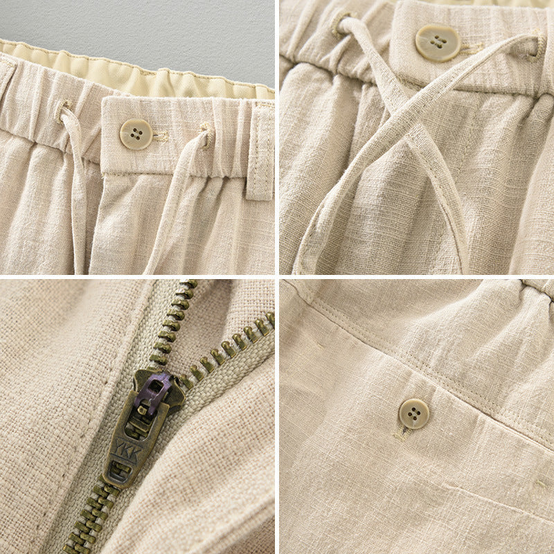Elliot Linen-Cotton Trousers