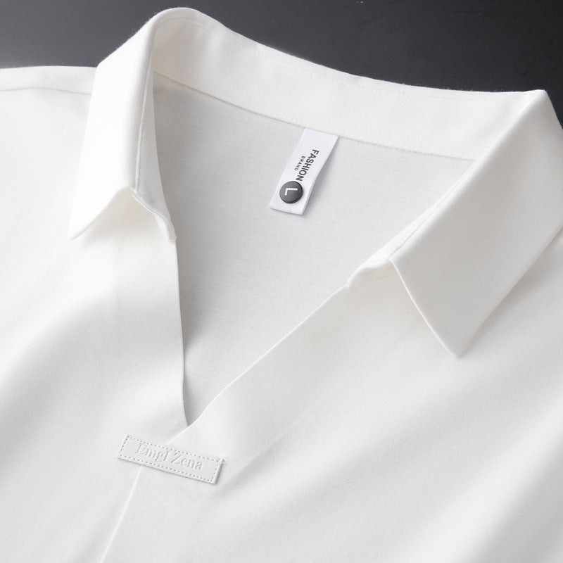 Cornelio Cotton Silk Polo Shirt