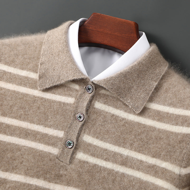 Claire Merino Wool Polo Sweater