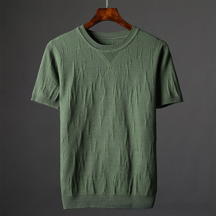 Hensu Textured Cotton T-Shirt