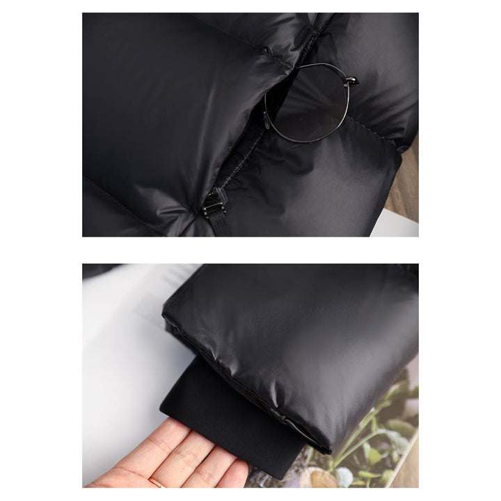 Ladies Long Padded Puffer Jacket with Hood
