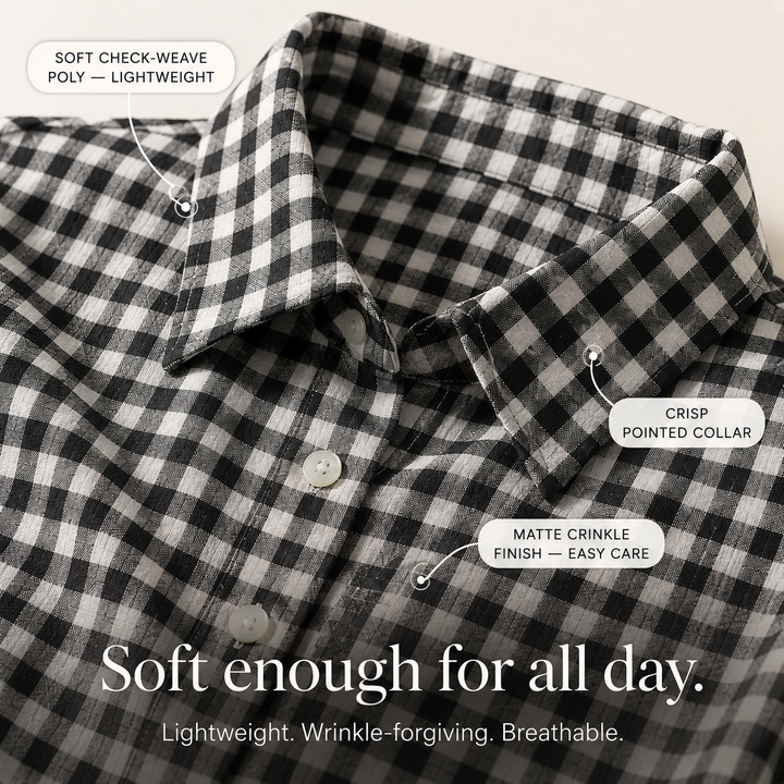 Paisley | Women's Shirt Dress with Checks and Pockets