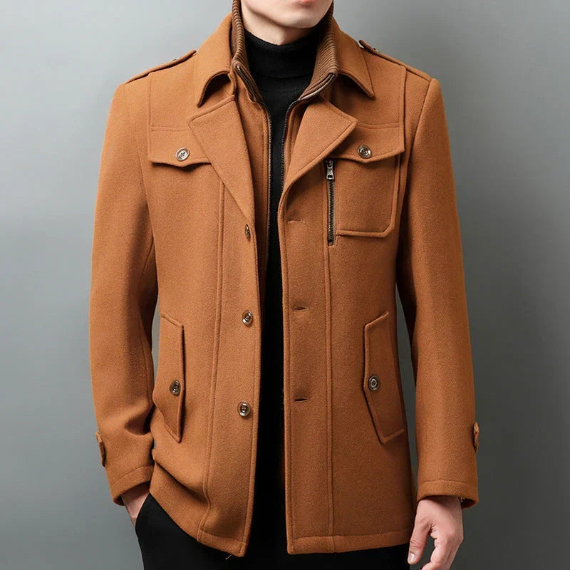 Continental Wool Blend Coat