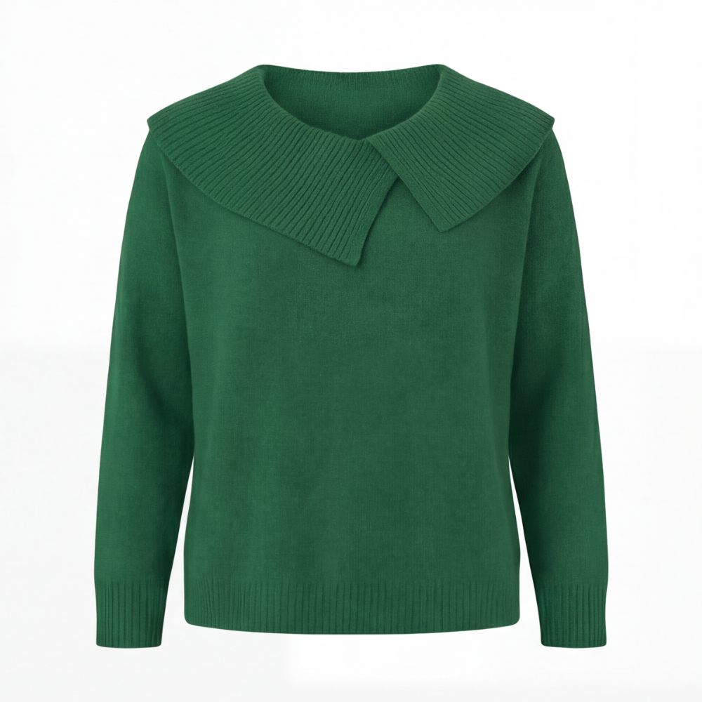 Collara – Asymmetrical Collar Knitted Sweater