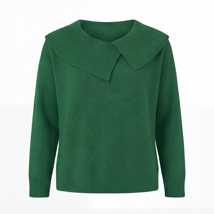 Collara – Asymmetrical Collar Knitted Sweater