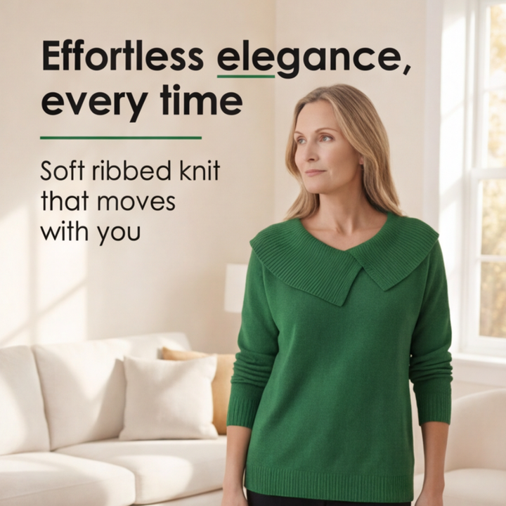 Collara – Asymmetrical Collar Knitted Sweater