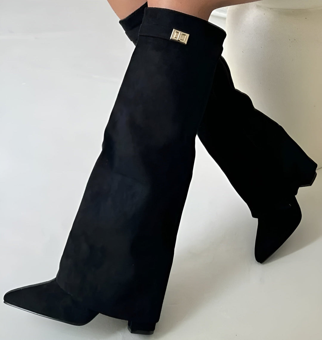 Women’s Knee-High Boots with Pointed Toe