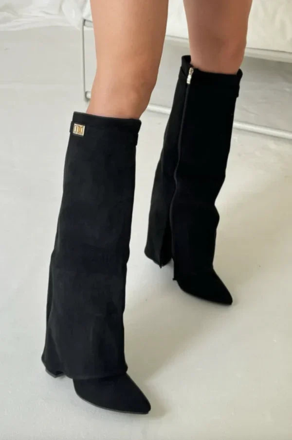 Women’s Knee-High Boots with Pointed Toe