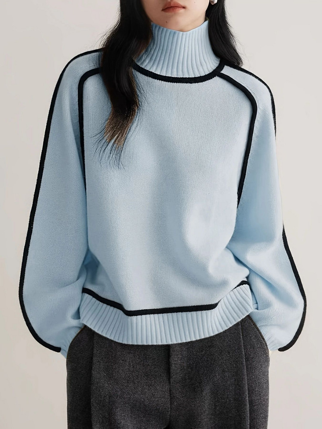 THERESA – HIGH NECK SWEATER