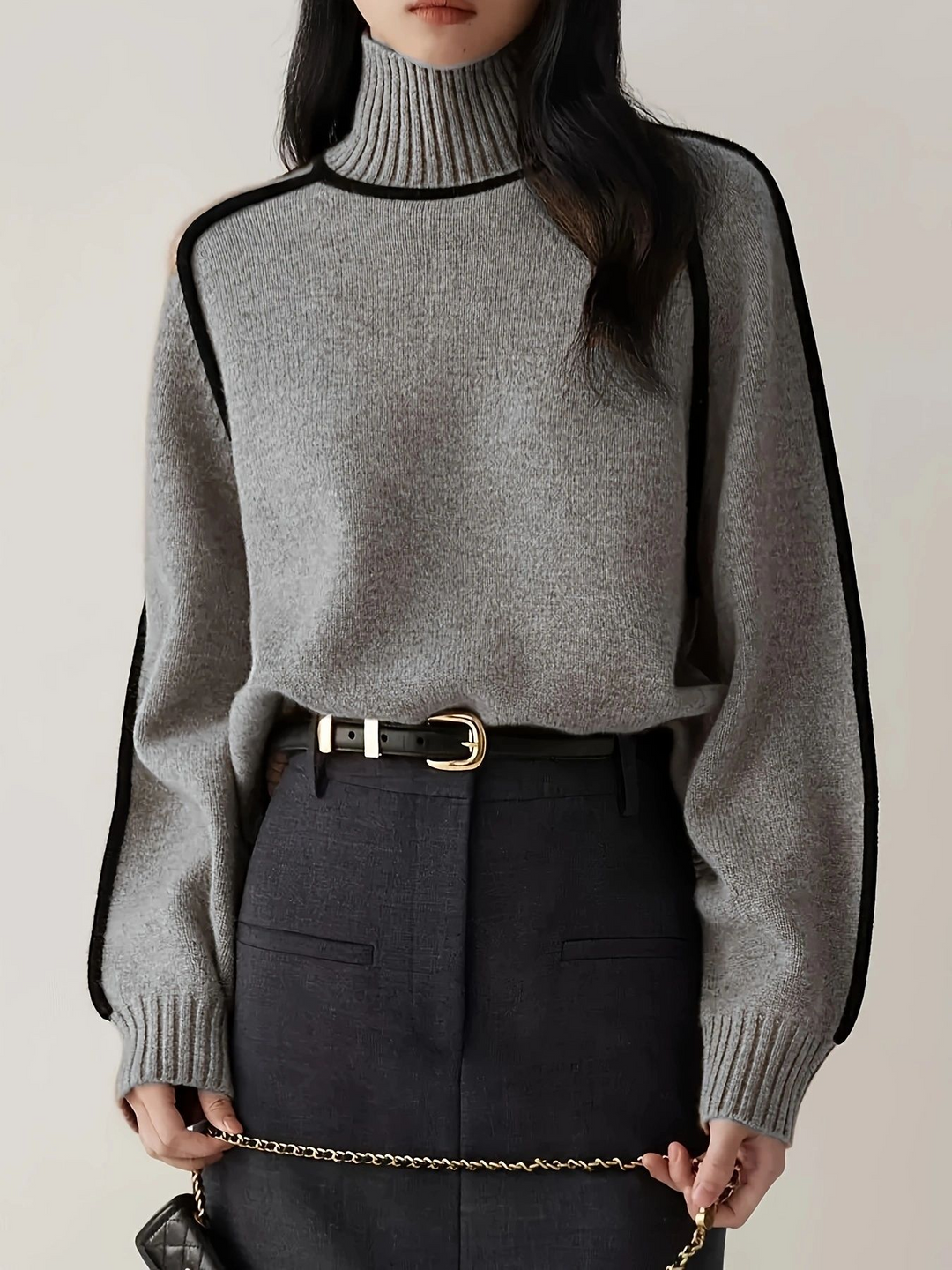 THERESA – HIGH NECK SWEATER