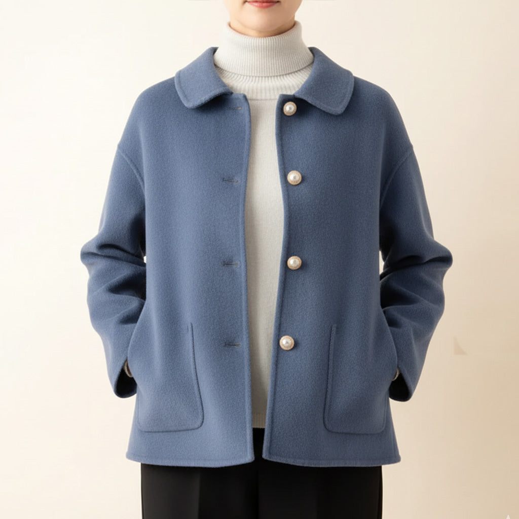 Madison Pearl Cashmere Coat