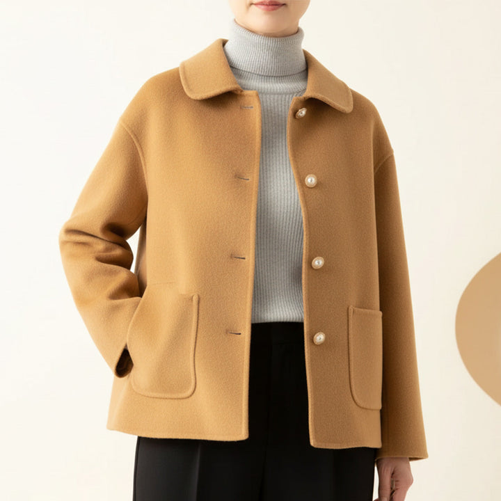 Madison Pearl Cashmere Coat