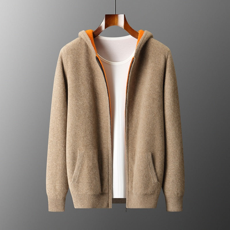 Koji Reversible Cashmere Zip Hoodie