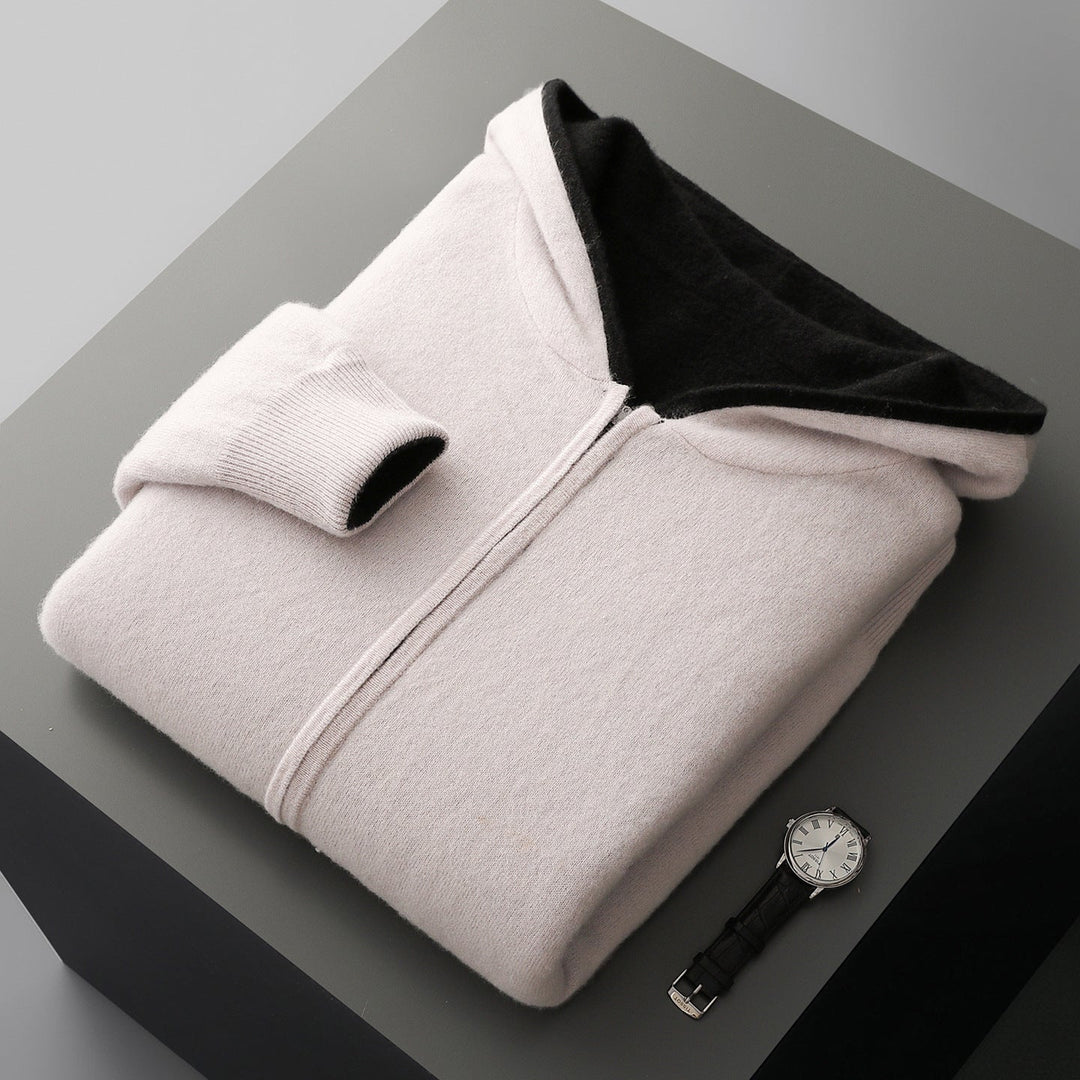 Koji Reversible Cashmere Zip Hoodie