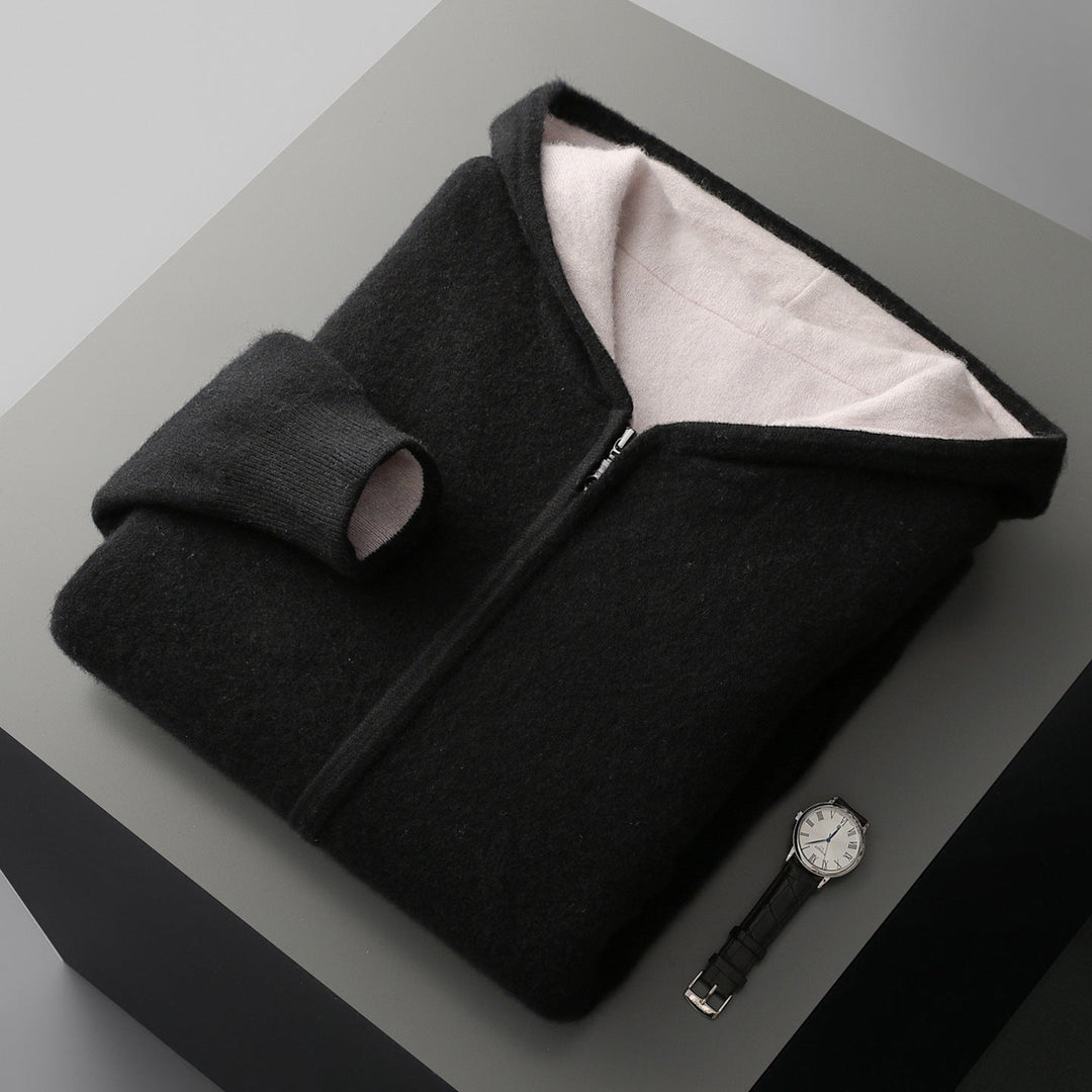 Koji Reversible Cashmere Zip Hoodie