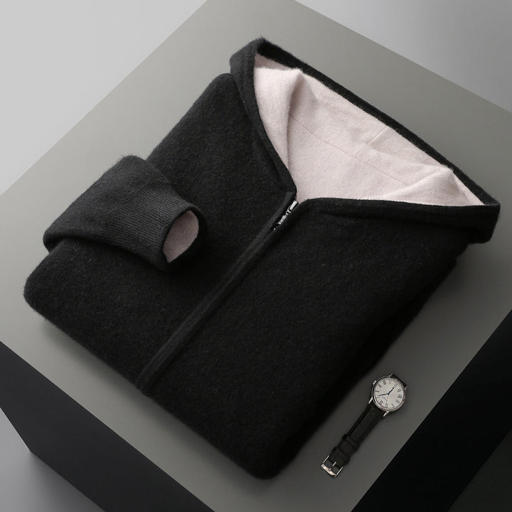 Koji Reversible Cashmere Zip Hoodie