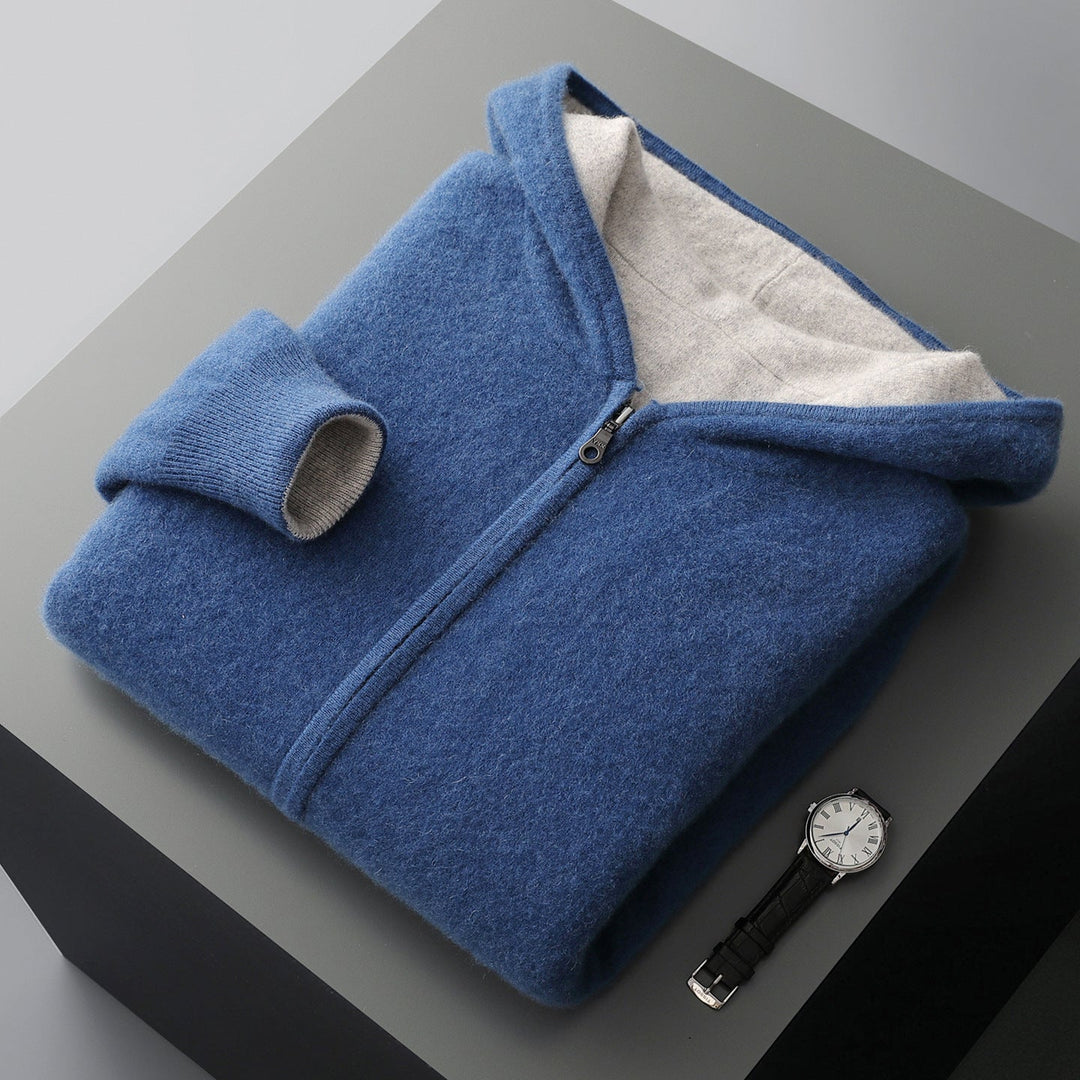 Koji Reversible Cashmere Zip Hoodie