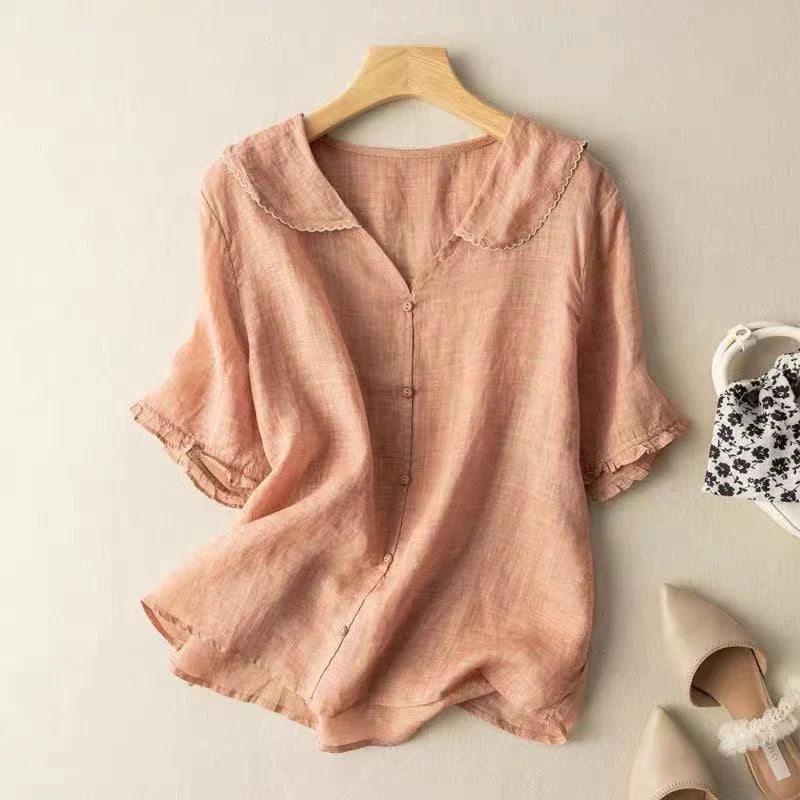 Lena Linen Blouse