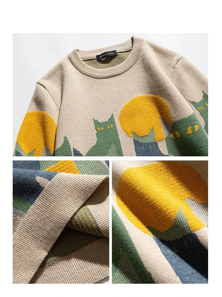 Toni - Cat Crew Sweater