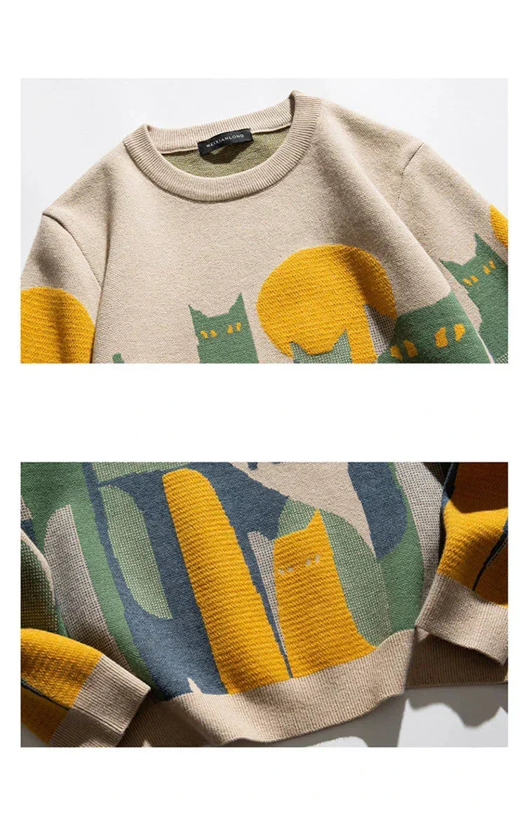 Toni - Cat Crew Sweater