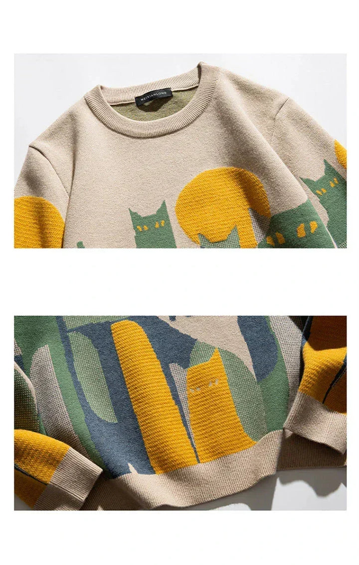 Toni - Cat Crew Sweater