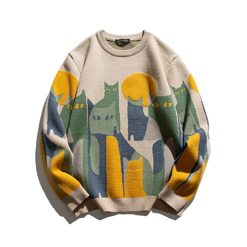 Toni - Cat Crew Sweater