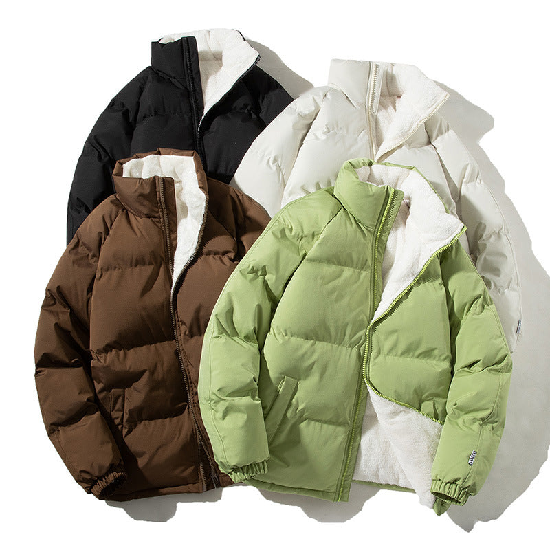 Women's Quilted Thermo Bomber Jacket with Teddy Lining and High Collar