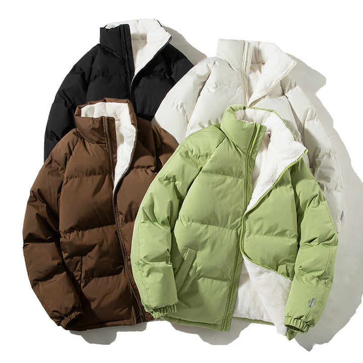 Women's Quilted Thermo Bomber Jacket with Teddy Lining and High Collar