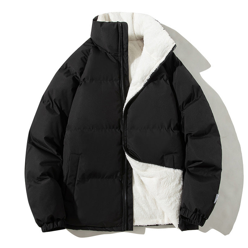 Women's Quilted Thermo Bomber Jacket with Teddy Lining and High Collar