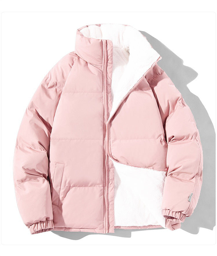 Women's Quilted Thermo Bomber Jacket with Teddy Lining and High Collar