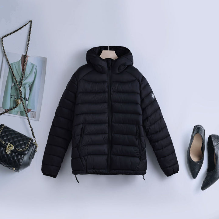 Ladies' Ultralight Quilted Hoodie with Tailoring