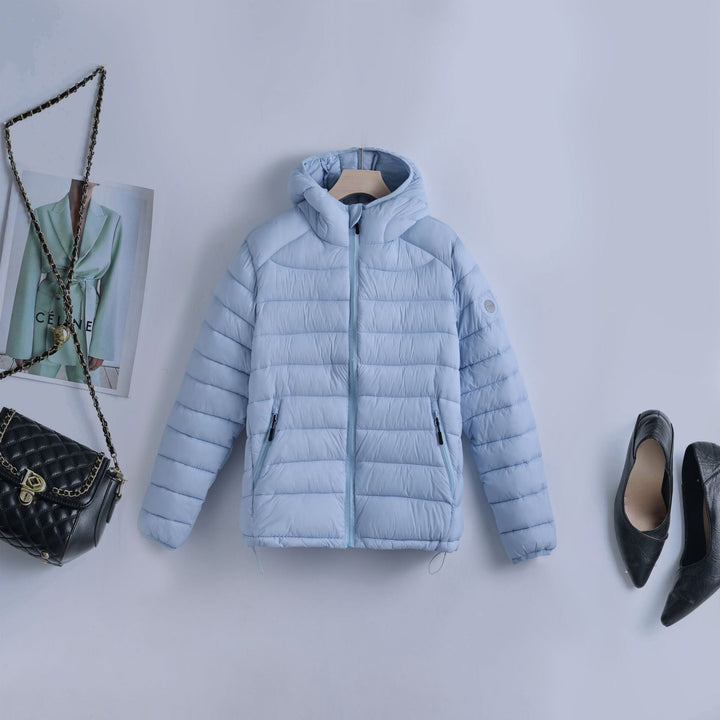 Ladies' Ultralight Quilted Hoodie with Tailoring