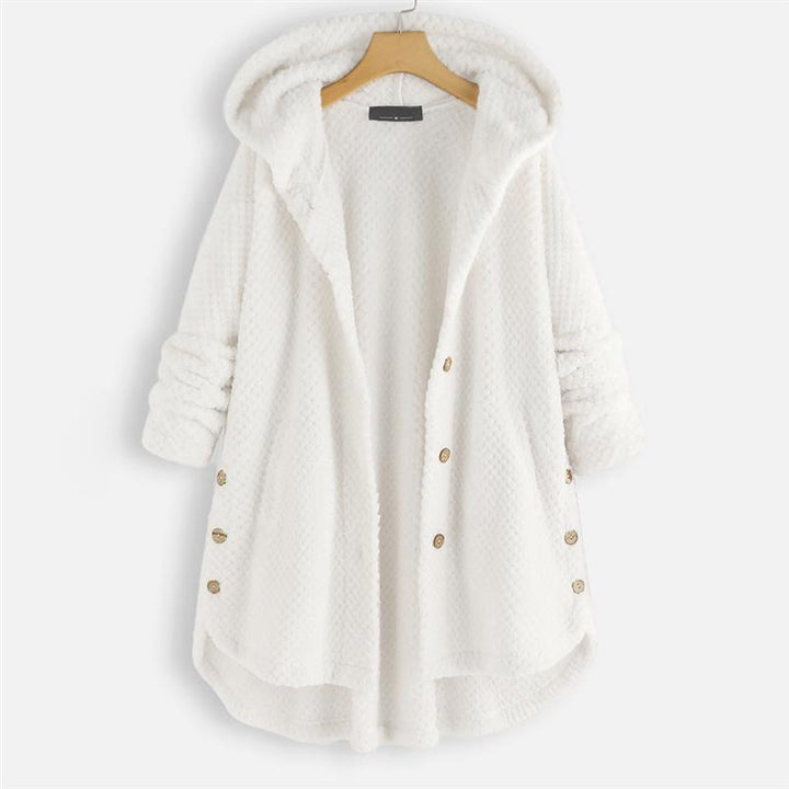 MIRA – COZY HOODED BUTTON JACKET