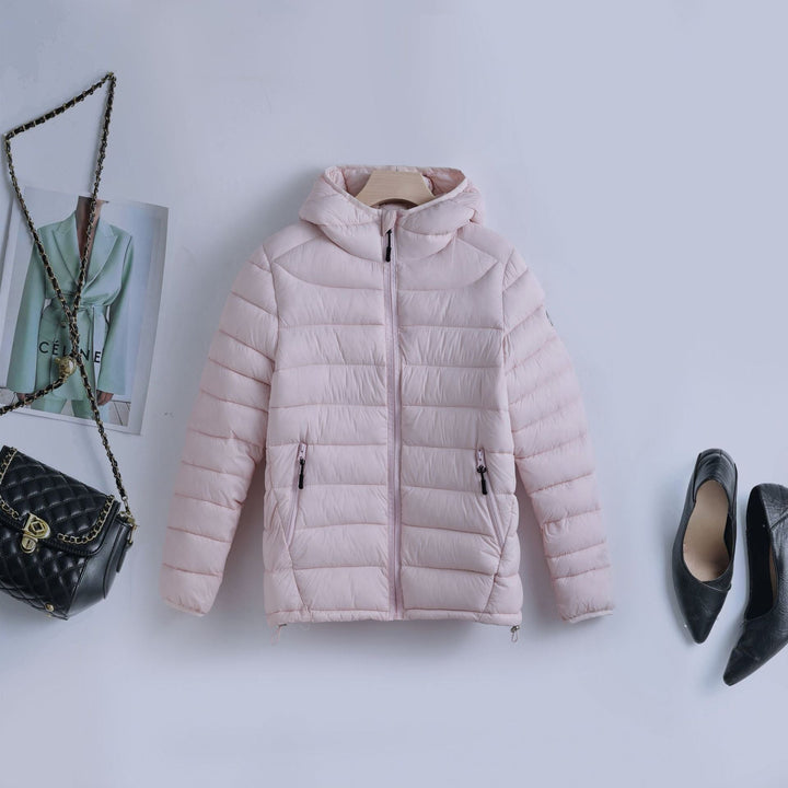 Ladies' Ultralight Quilted Hoodie with Tailoring