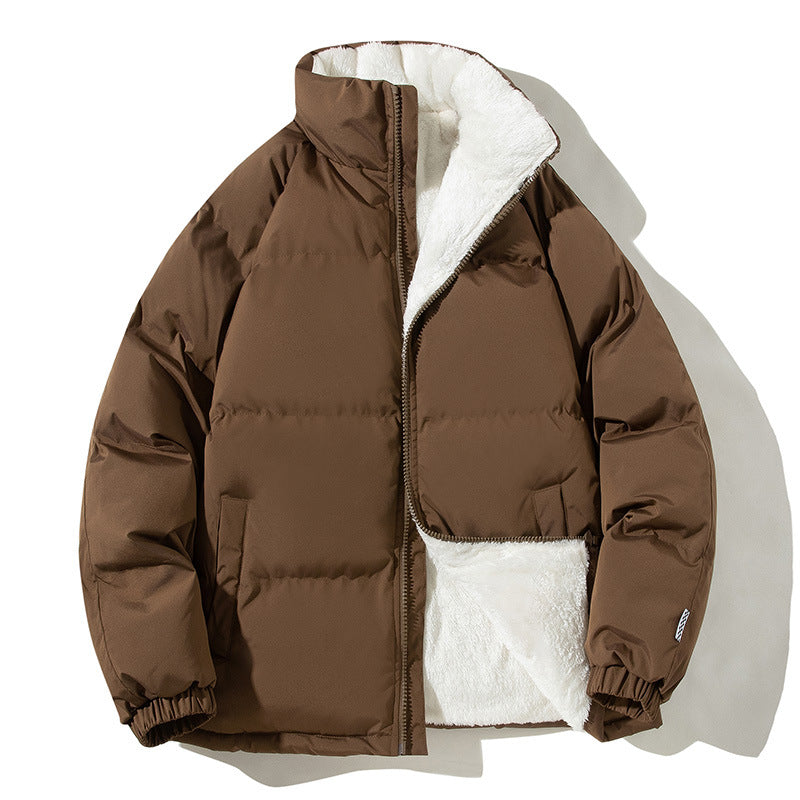 Women's Quilted Thermo Bomber Jacket with Teddy Lining and High Collar