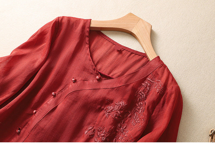 Stella - Asymmetrical Button Tunic