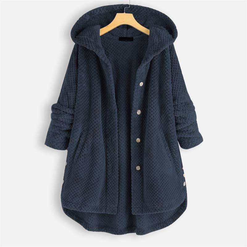 MIRA – COZY HOODED BUTTON JACKET