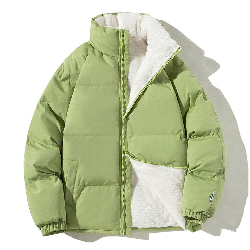 Women's Quilted Thermo Bomber Jacket with Teddy Lining and High Collar