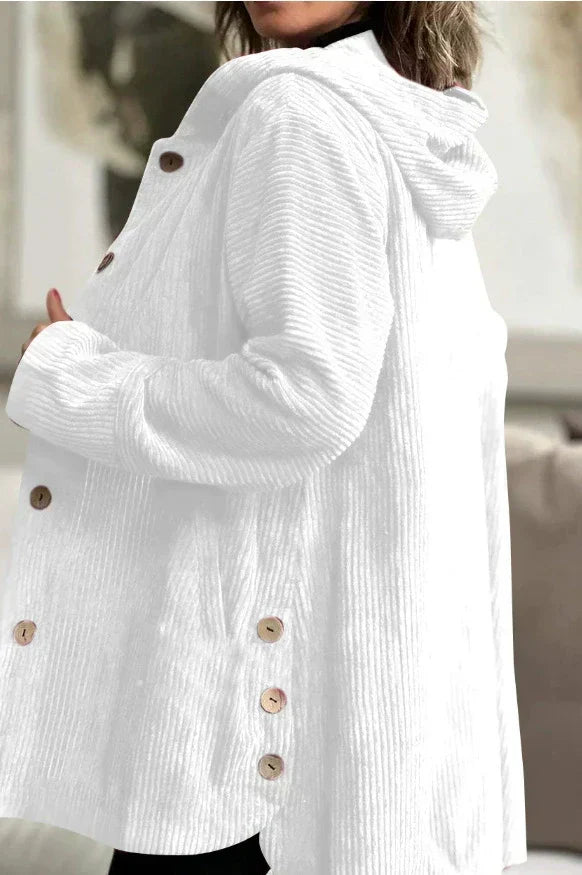 Cordia - Comfortable Cord Jacket with Hood