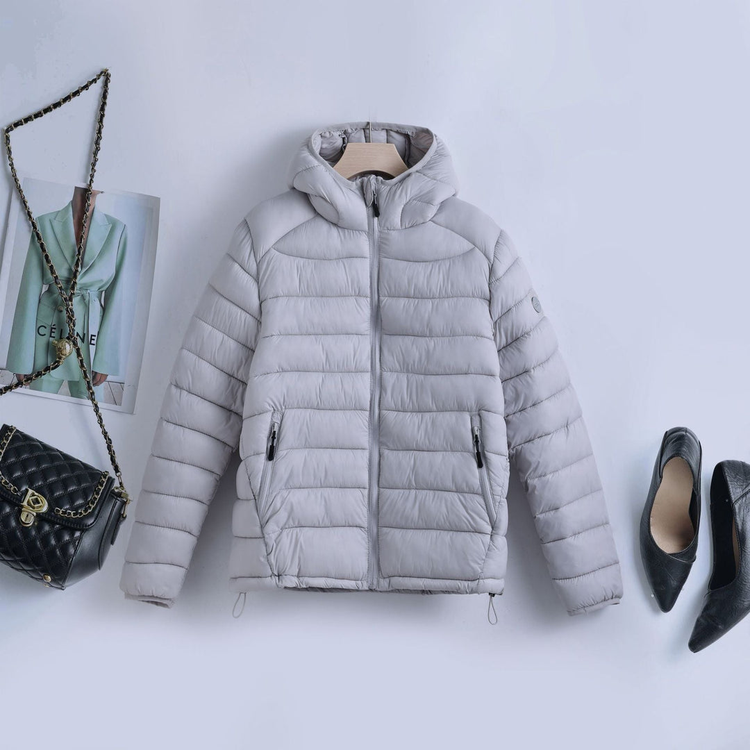 Ladies' Ultralight Quilted Hoodie with Tailoring