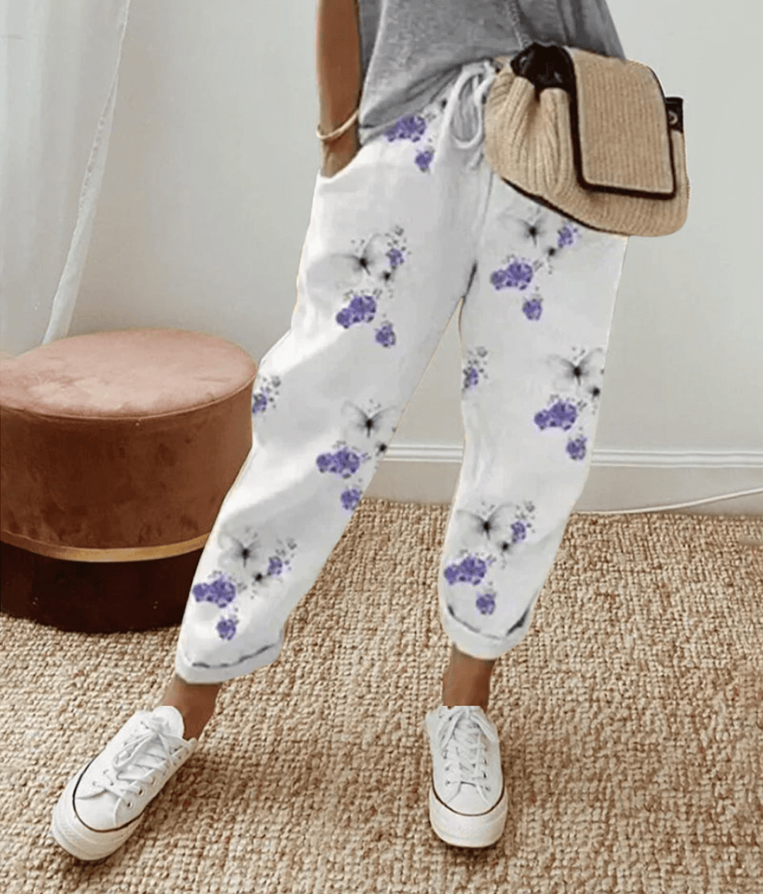 Wren | Trousers with Flattering Fit and Printed Design