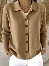 Nora - Knitted blouse with buttons