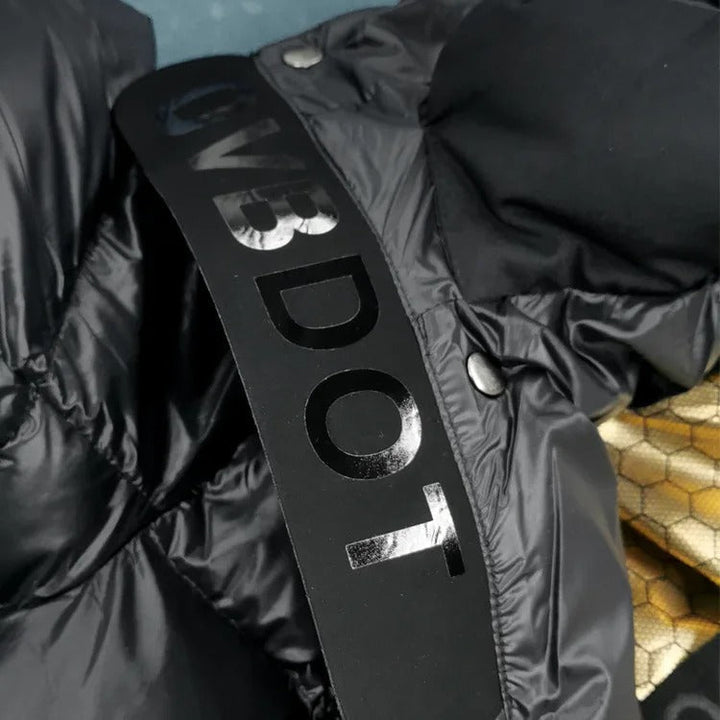 Ladies Long Padded Puffer Jacket with Hood