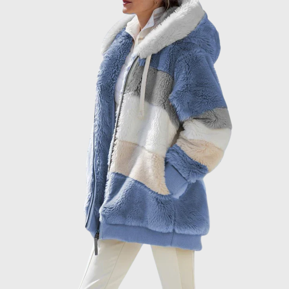 Sofia | Elegant Multicolor Warm Puffer Jacket
