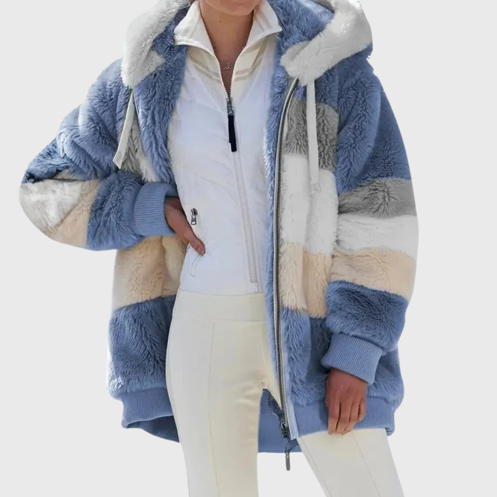 Sofia | Elegant Multicolor Warm Puffer Jacket